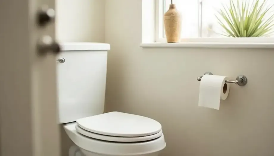 toilet paper in the rest room